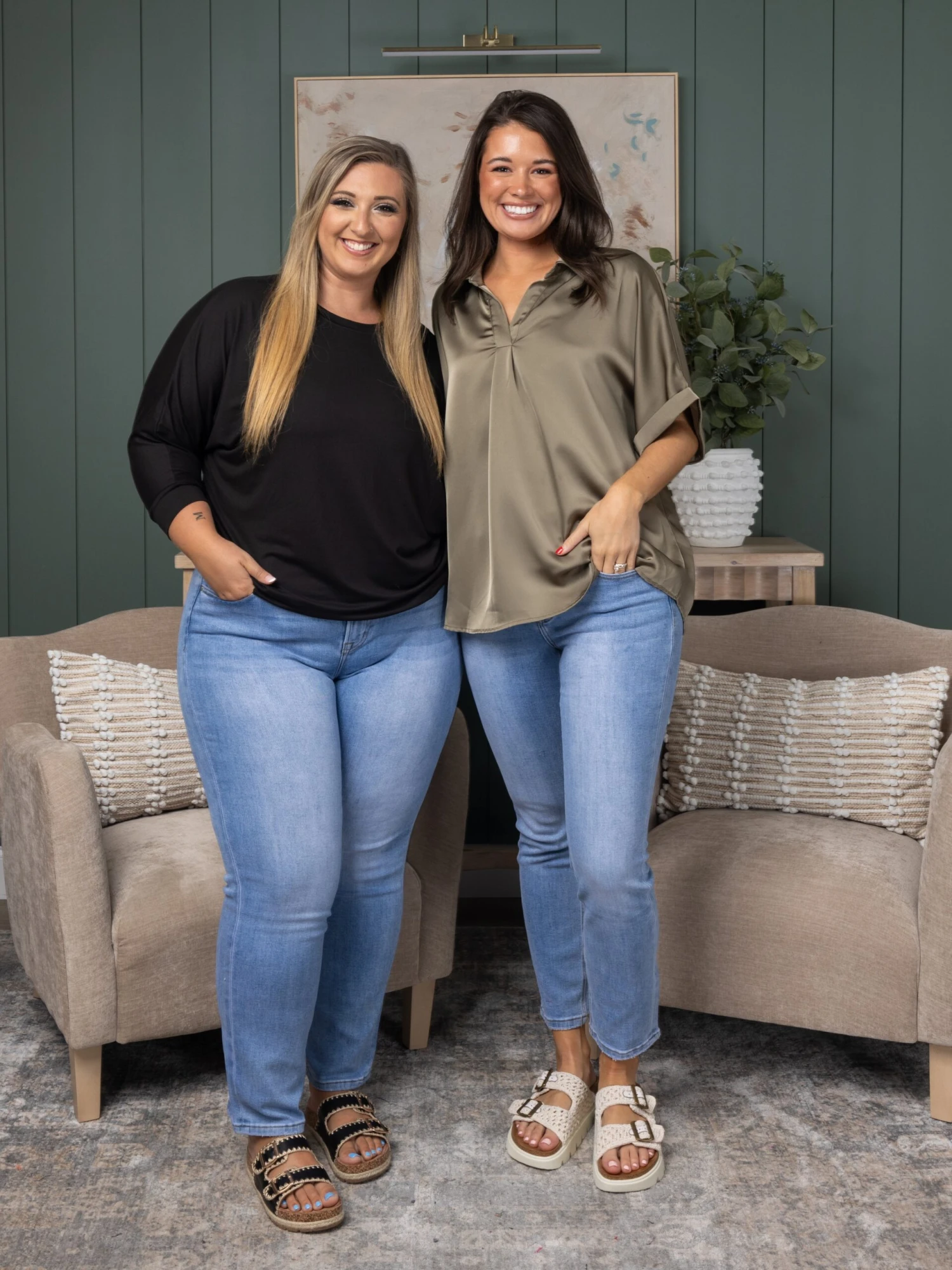 Mica Denim Mid Rise Straight Leg Jeans | 0-15