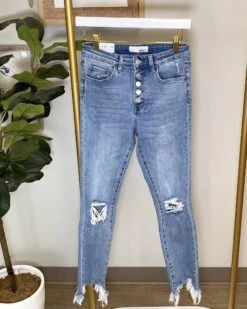 High Rise Ankle Skinny Jeans | 0 - 15