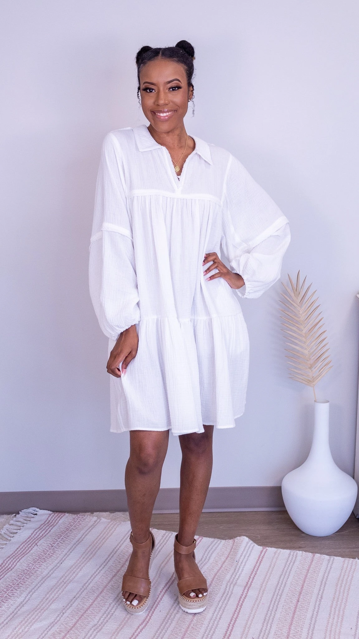 Humbled Blessings Cotton Gauze Dress *Final Sale* - Image 2
