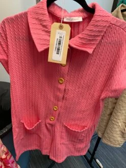 Embroidered Button Down Collared Romper W/ Pockets | S - L