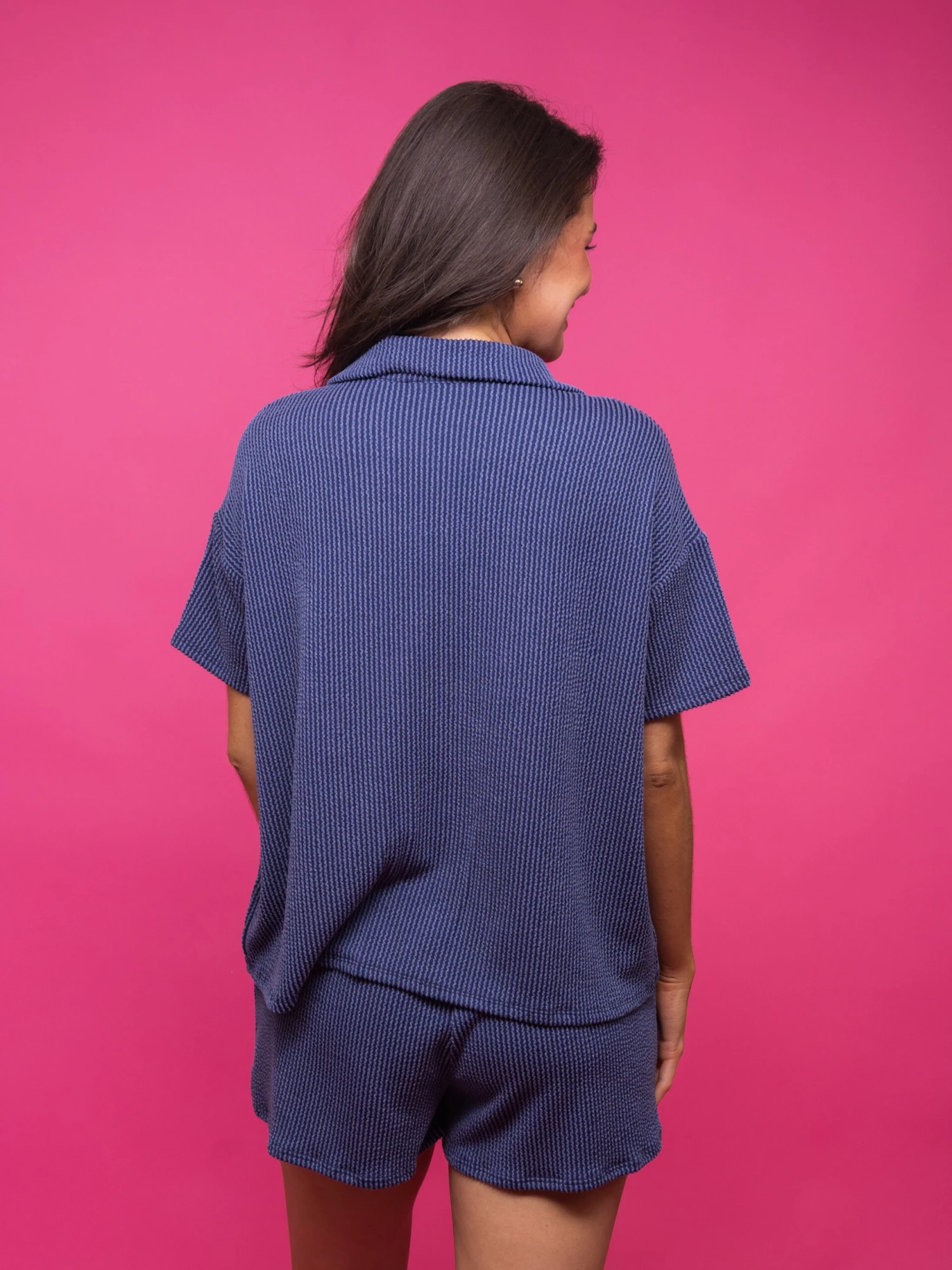 Everyday Comfy Rib Button Down Top | S - 3XL Set W/ Sku50669 - Image 4