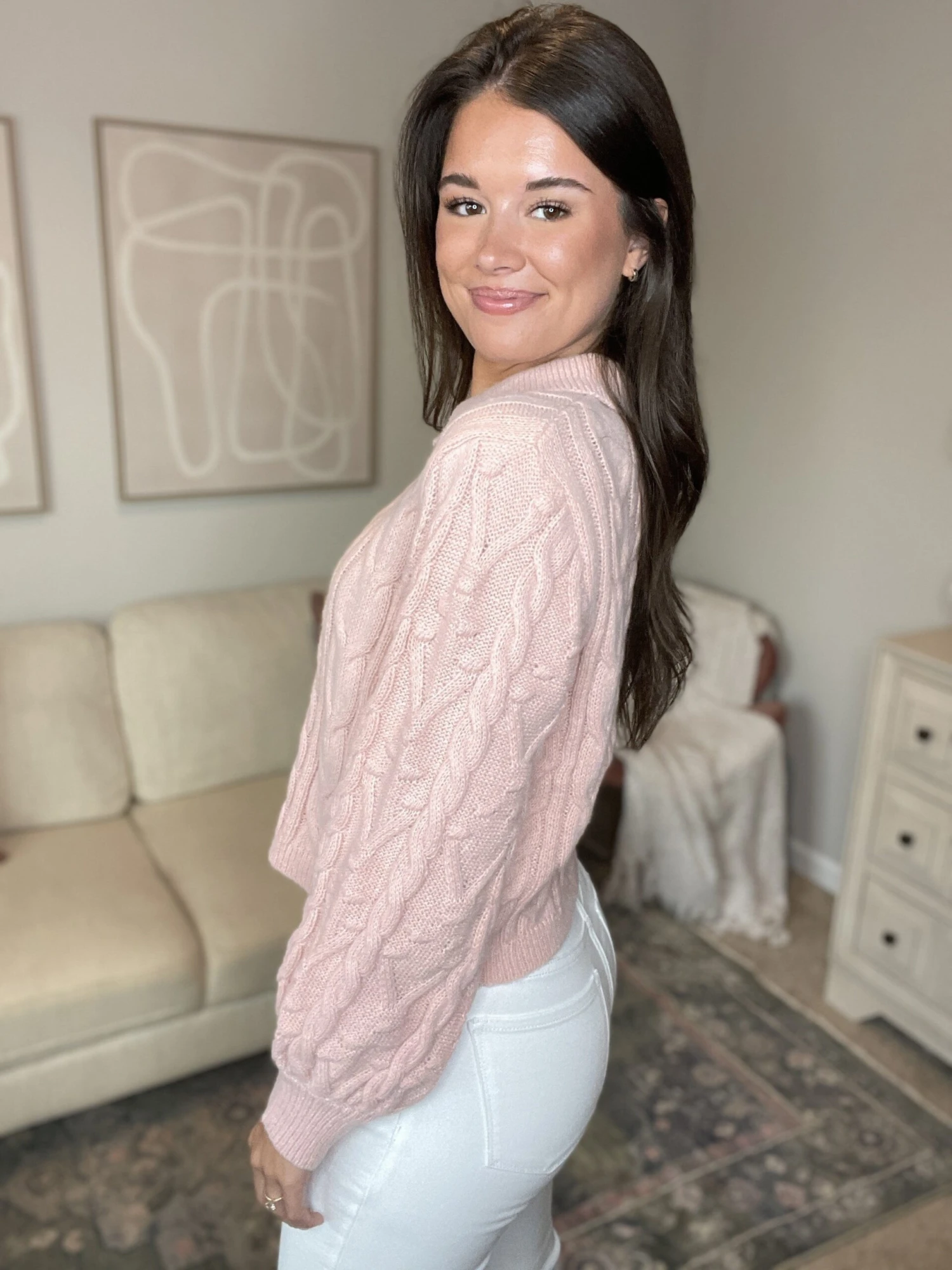 Cable Knit Sweater | S-3X - Image 3