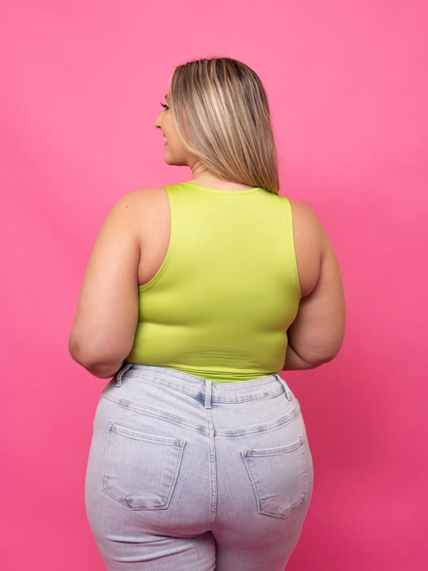 Shades Of Spring Double Layered Sleeveless Bodysuit | S-L *Final Sale* - Image 4