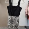 Strap Solid Smocking And Animal Print Top | S - 3X *Final Sale*