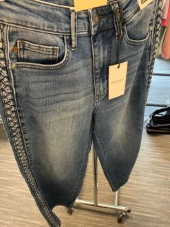 Judy Blue High Waist Side Stitch Detail Crop Wide Leg Jeans | 0 - 24