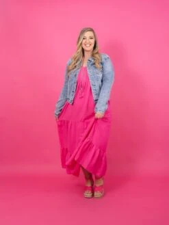 Braided Tassels V-Neck Sleeveless Tiered Maxi Dress | S - XL