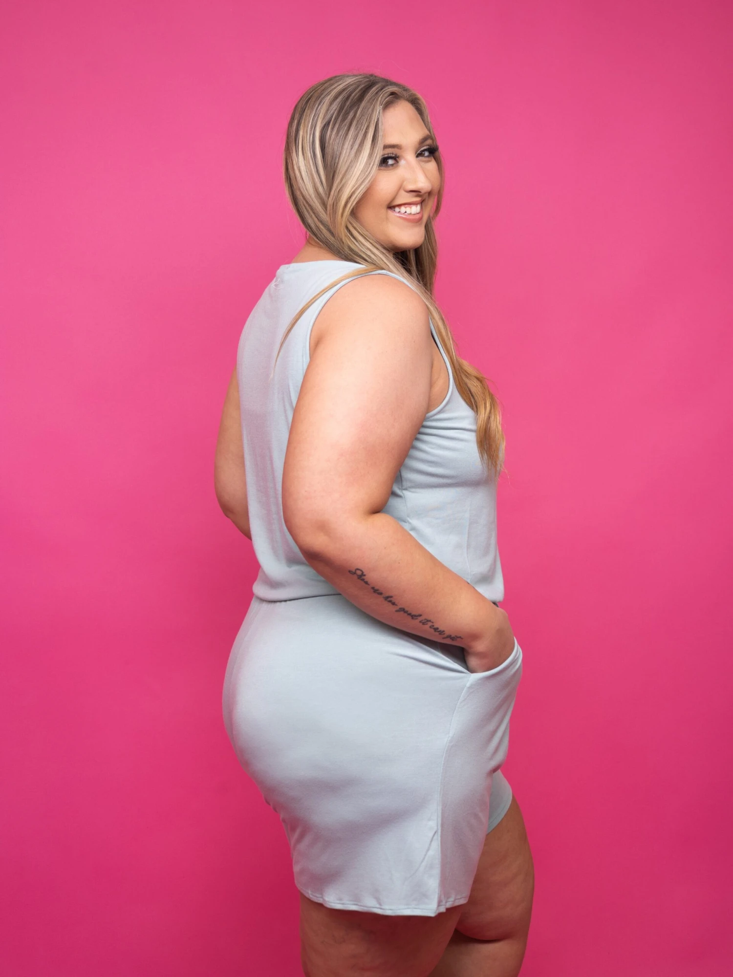 Zenana Sleeveless Romper W/ Pockets | S-3X - Image 3