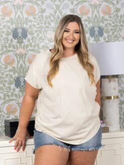 Short Sleeve Mineral Wash Top | S-L