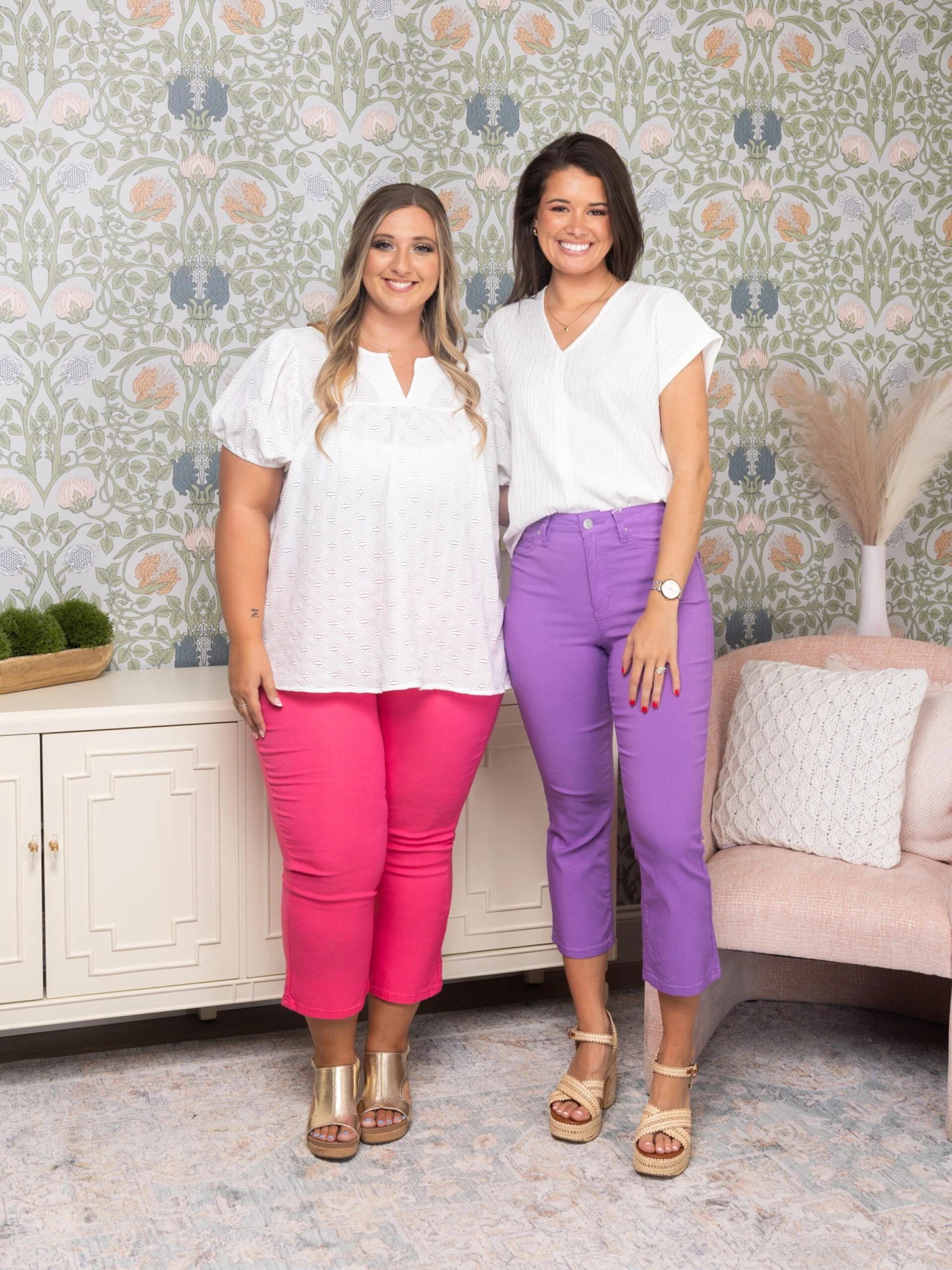 V-Neck Puff Sleeve Babydoll Top | S - 3X - Image 4