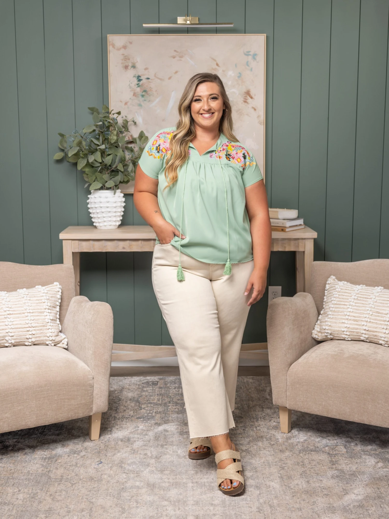 Lovervet High Rise Crop Wide Leg Jeans | 0-22 - Image 2