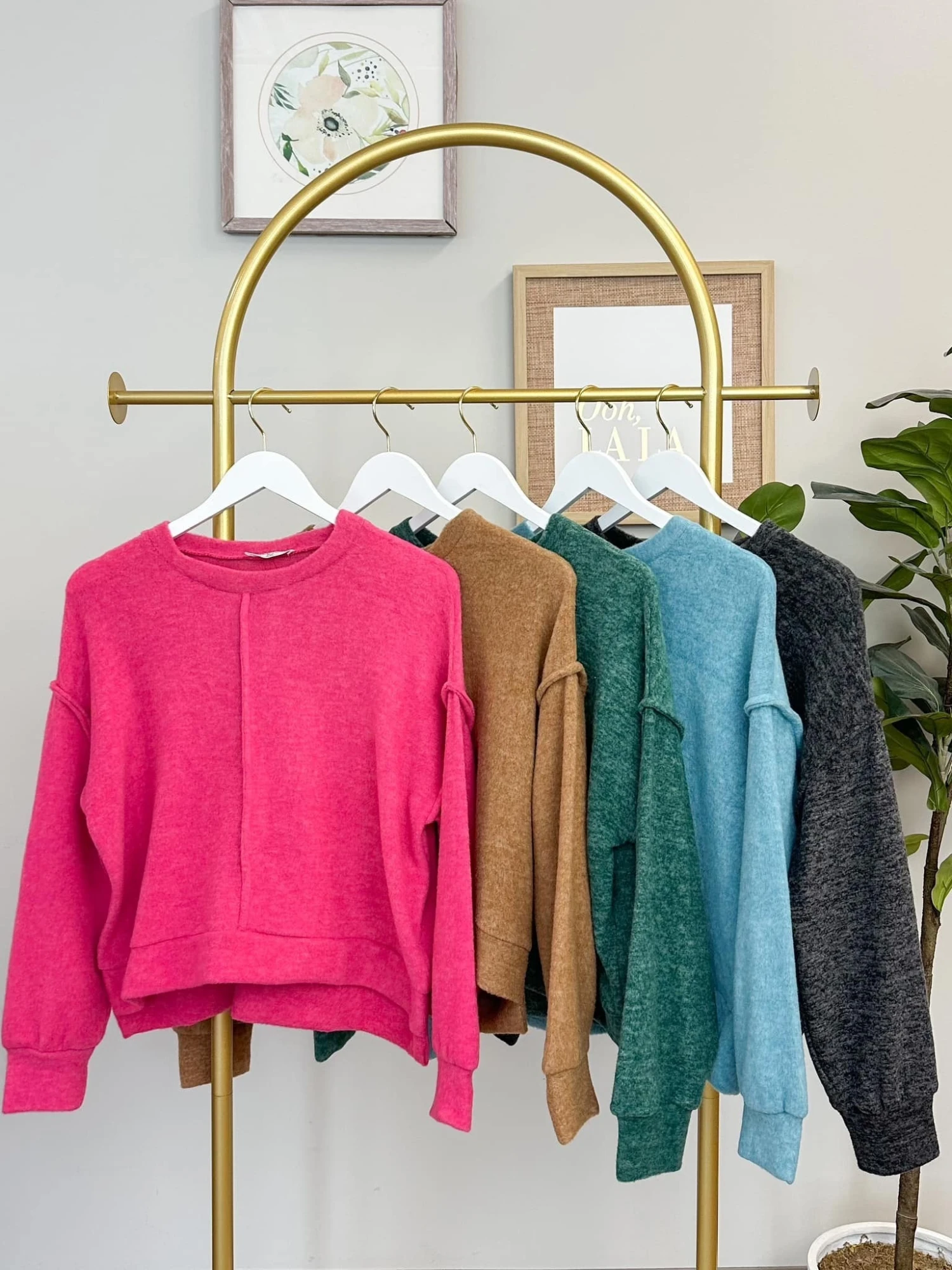 Zenana Brushed Luxe Hacci Top | S-XL - Image 2