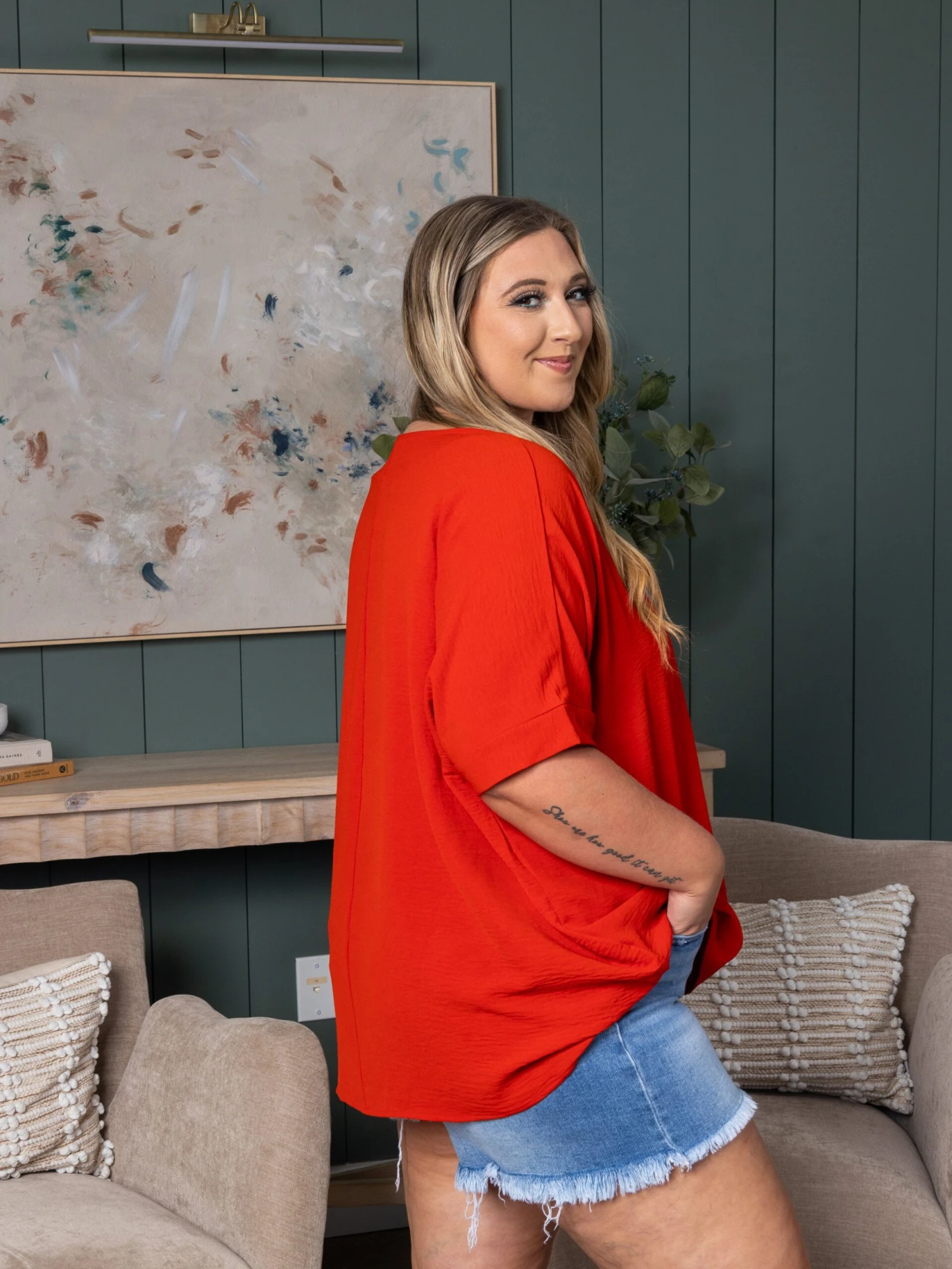 Zenana V-Neck Dolman Airflow Top | S-3XL - Image 3