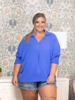 Airflow Collared Smocked Sleeve Blouse | S - 2XL