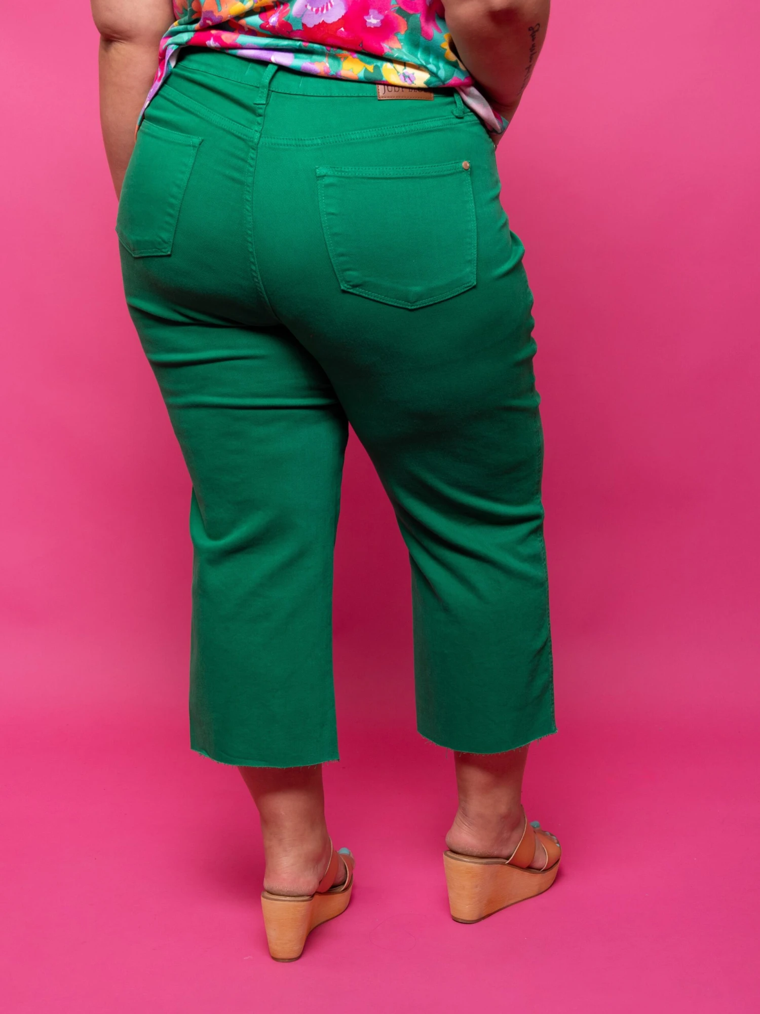 Judy Blue High Waist Garment Dyed Tummy Control Crop Wide Leg Jean | 0 - 24 - Image 6