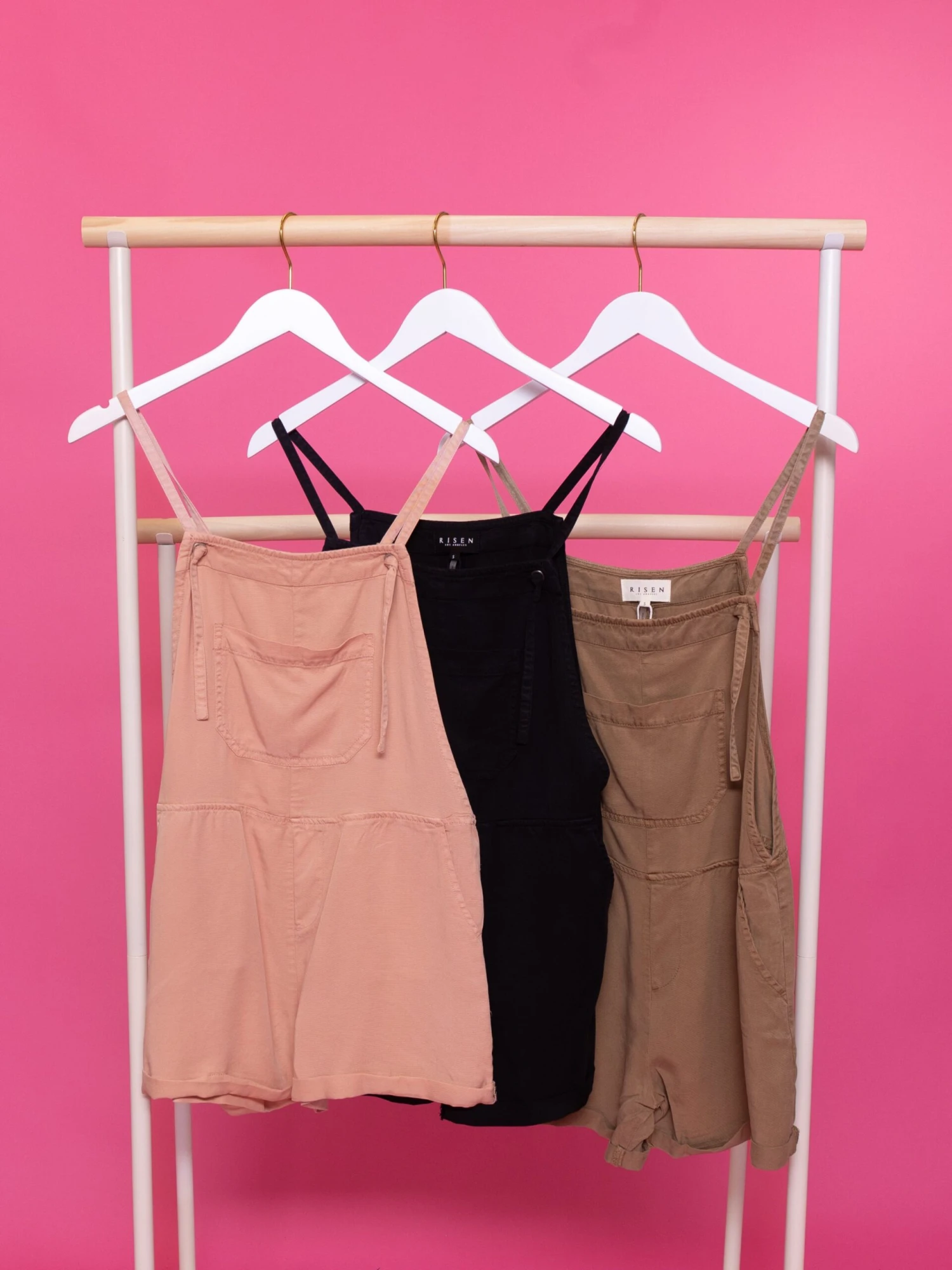 Risen Tencel Adjustable Strap Shortall | S-XL