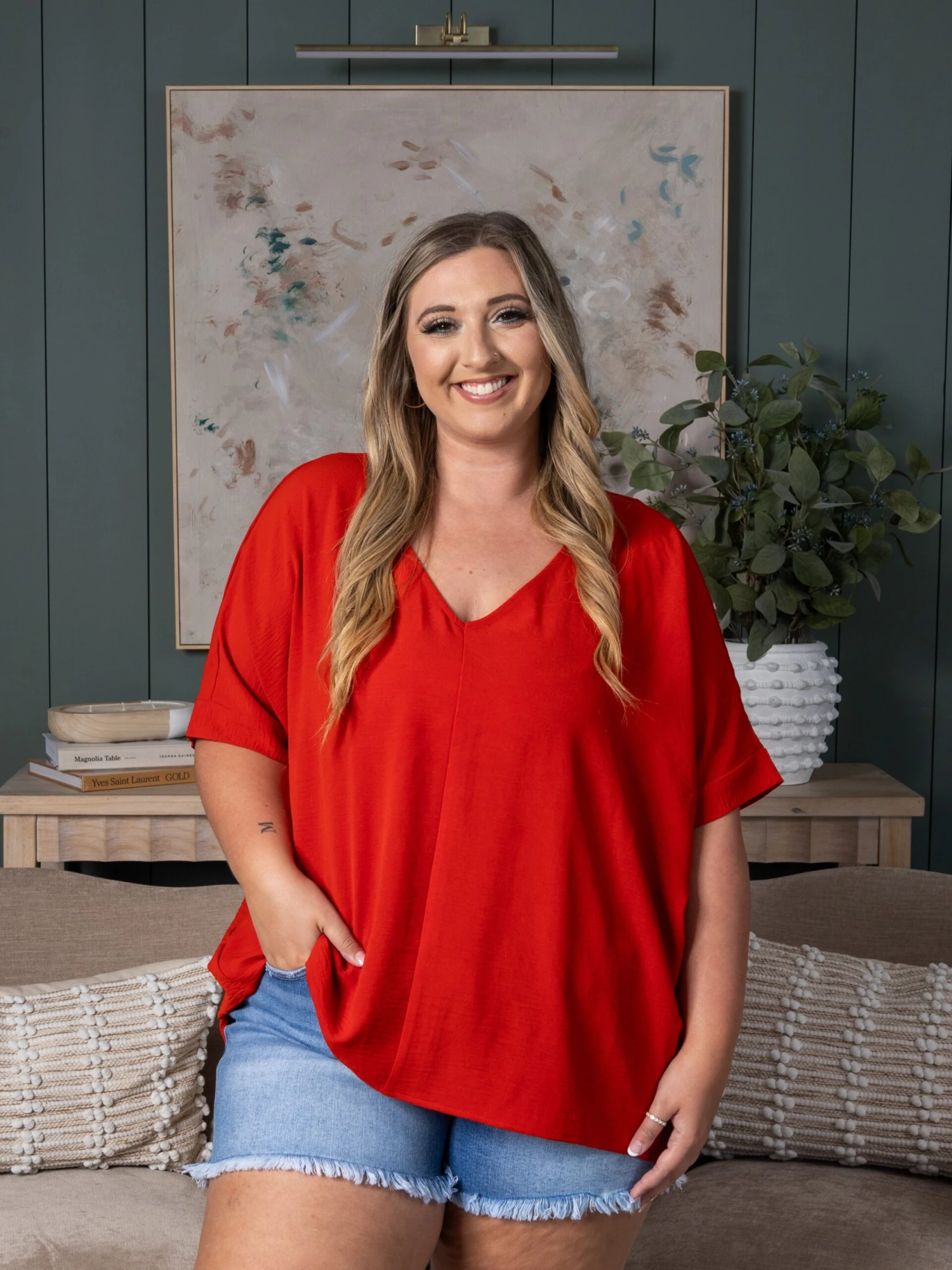 Zenana V-Neck Dolman Airflow Top | S-3XL - Image 2