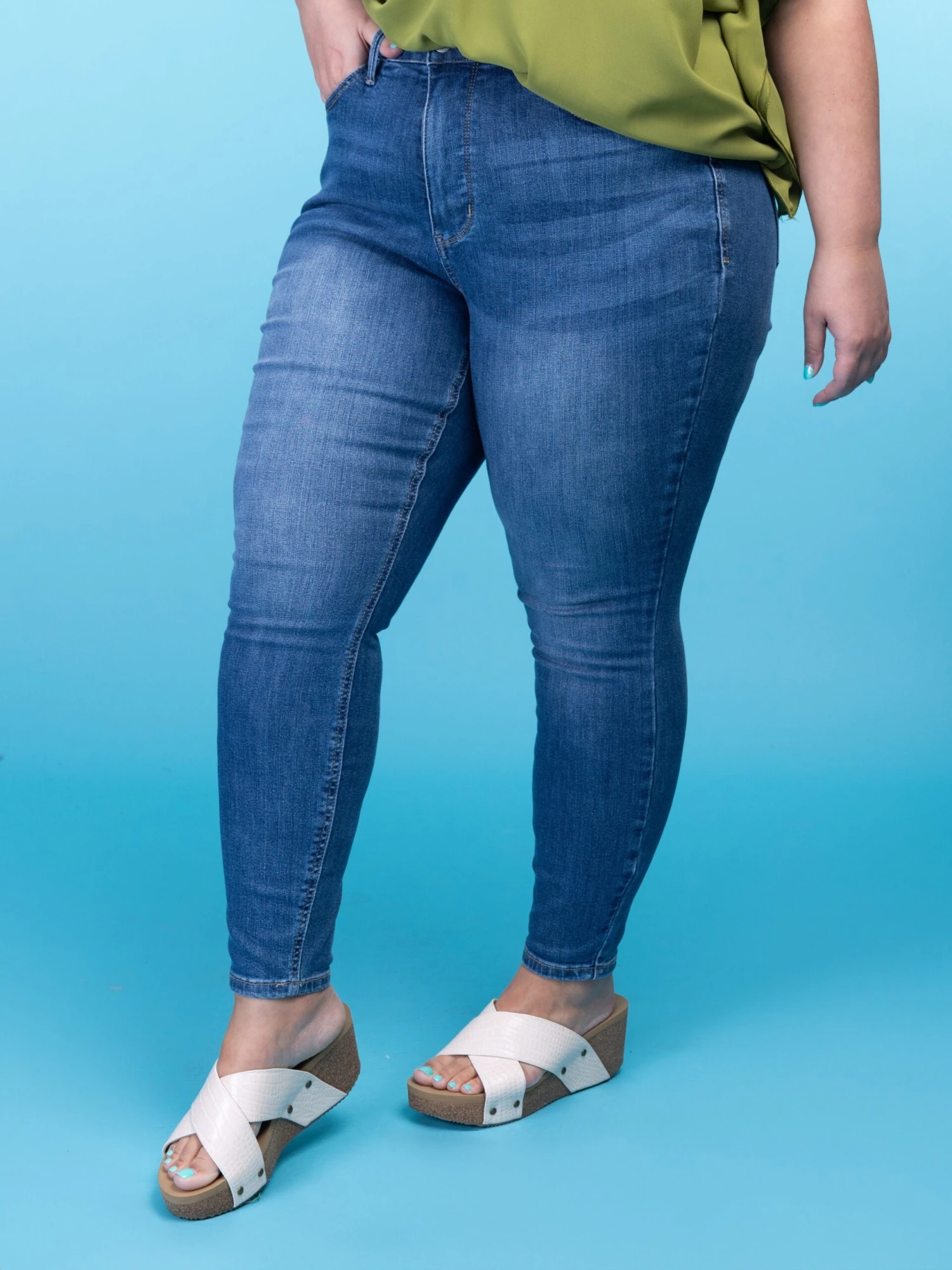 Judy Blue High Waist Tummy Control Classic Skinny Jeans | 0 - 24 - Image 5