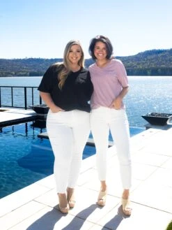 Judy Blue Mid Rise Braided Side Seam Detail Relaxed Jeans- White| 0-24