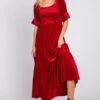 Velvet Tiered Dress | S - 3XL