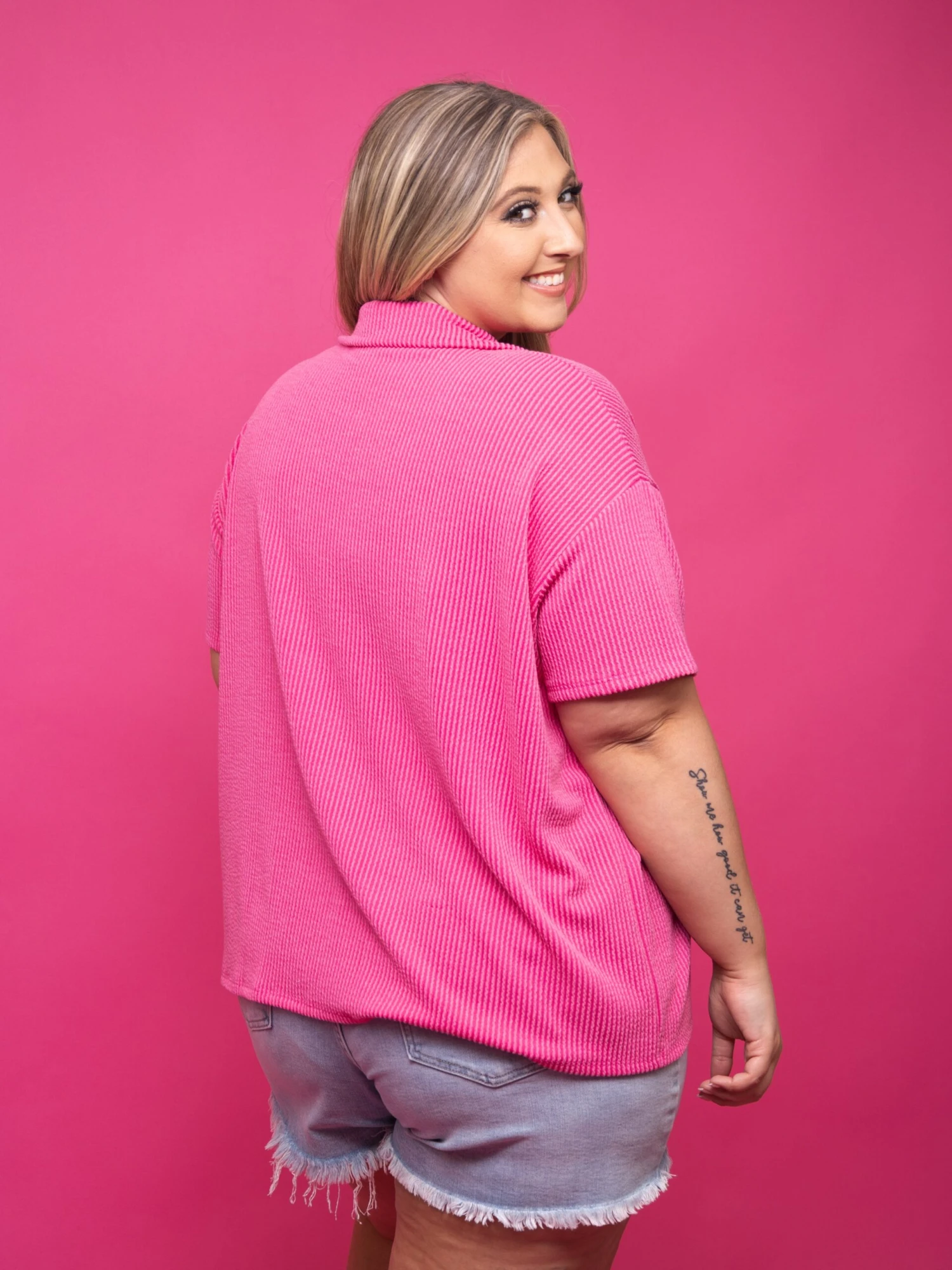 Everyday Comfy Rib Button Down Top | S - 3XL Set W/ Sku50669 - Image 7