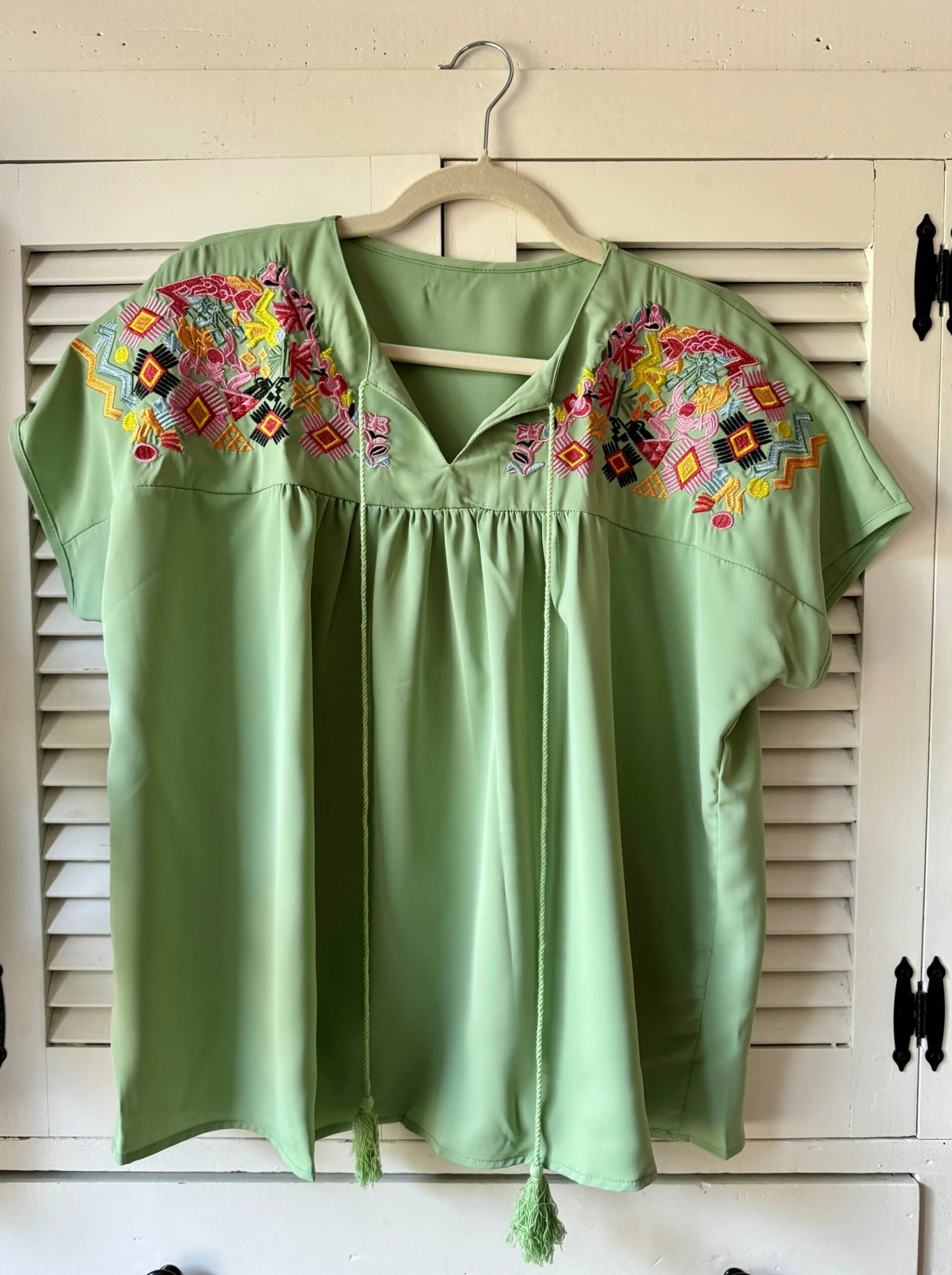 Tassel Style Bat Wing Sleeve Top | S-2XL - Image 3