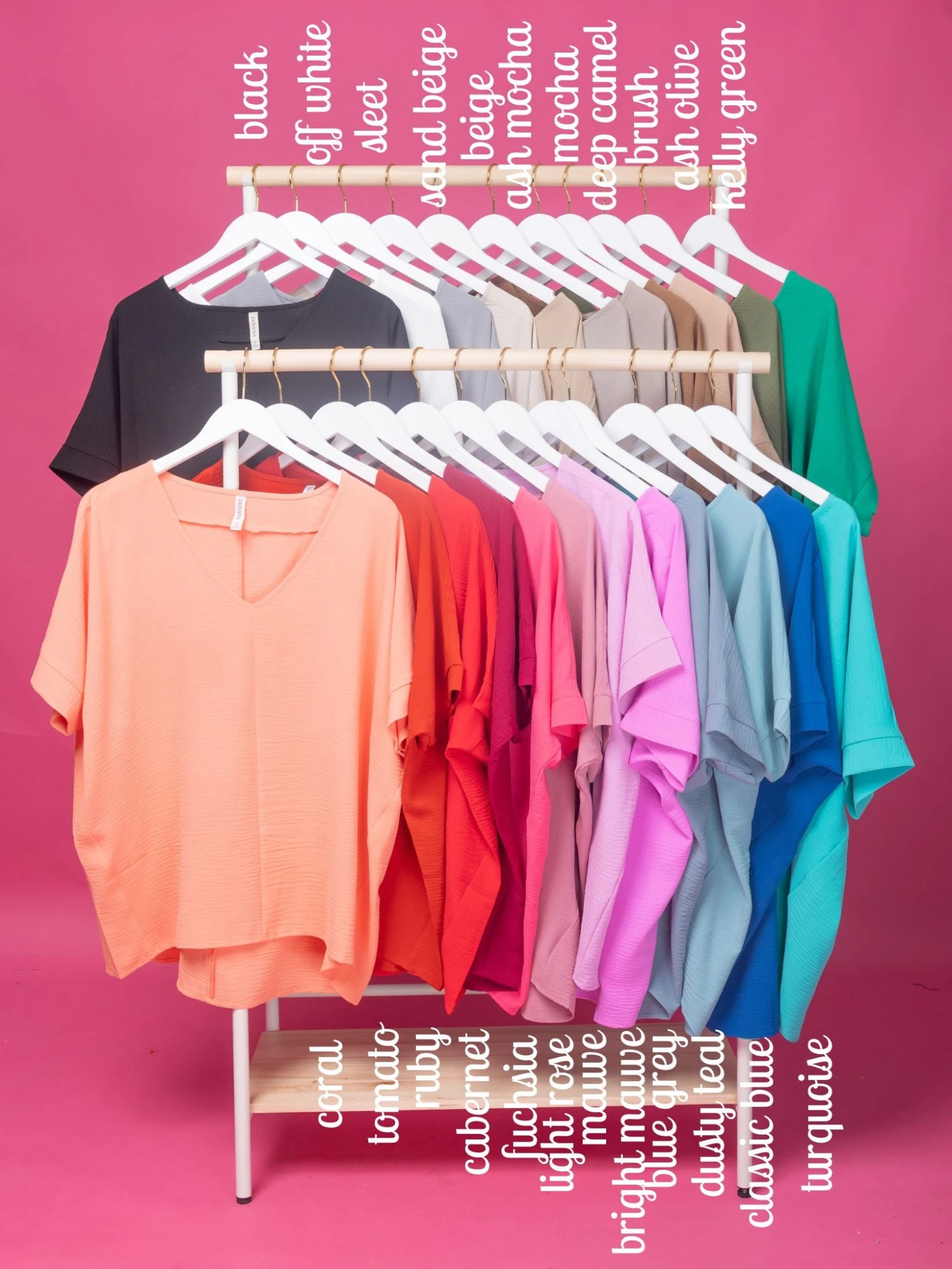 Zenana V-Neck Dolman Airflow Top | S-3XL - Image 7