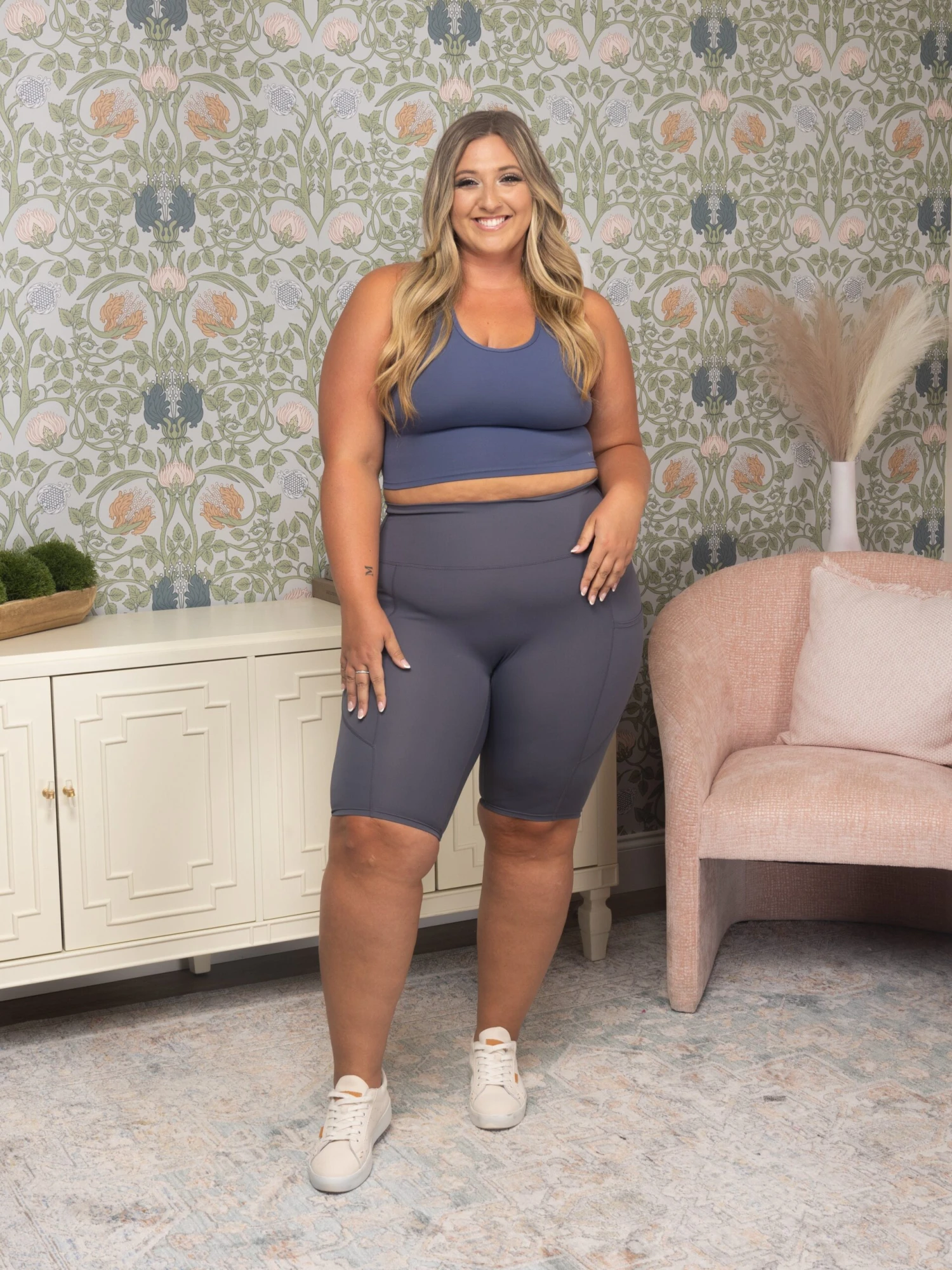 High Waist Biker Short Leggings With Pocket | S-3XL - Image 6