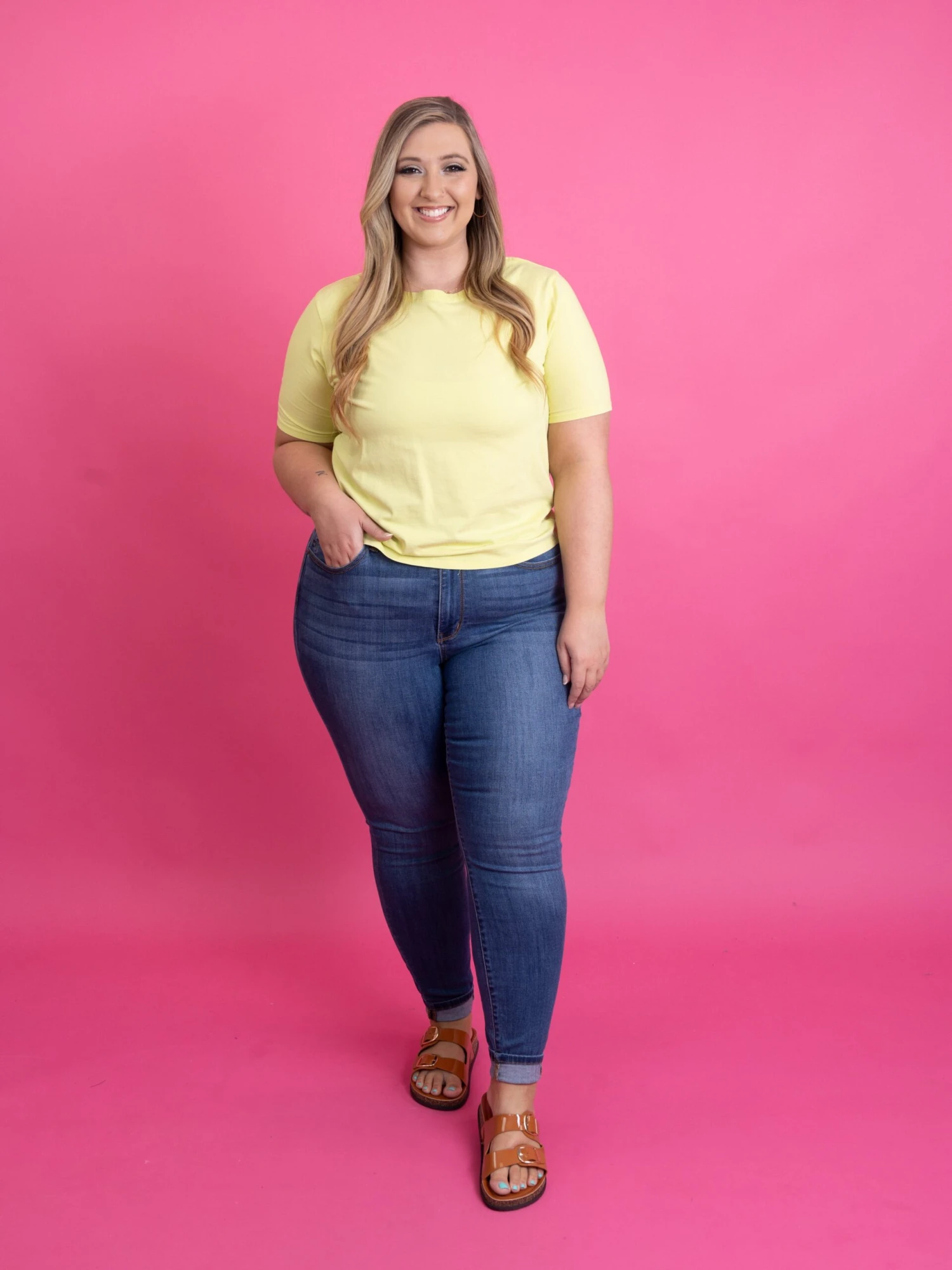 Judy Blue High Waist Cuffed Hem Skinny Jeans| 0-24 - Image 5