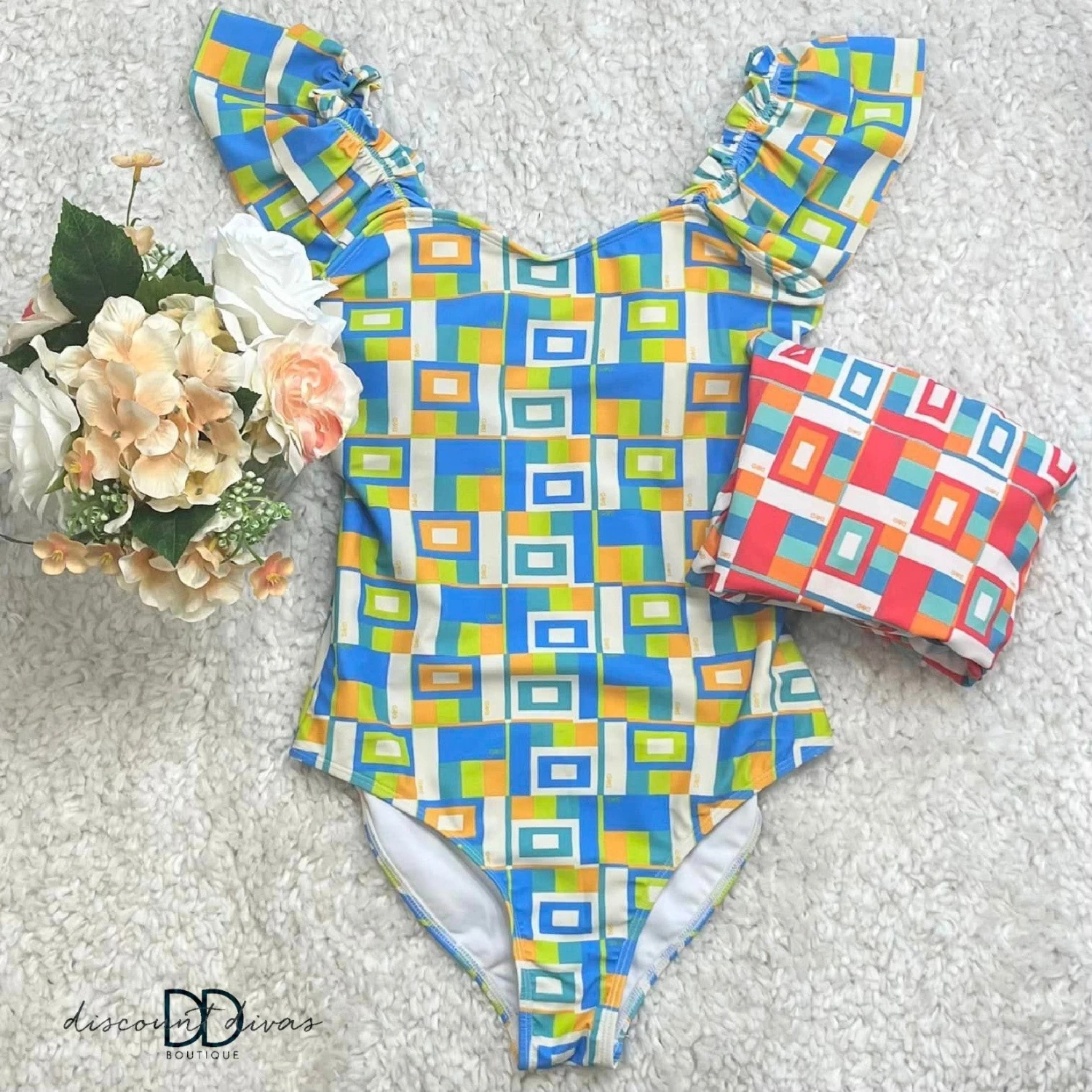 Retro Print One Piece Swimsuit| S-3XL *Final Sale* - Image 2