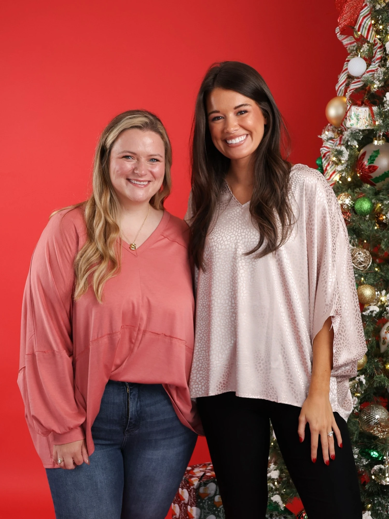 Long Sleeve V-Neck Relaxed Fit Top | S - 3X - Image 6