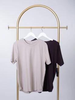 Mono B Men's Pima Cotton Breathable Scallop Hem Short Sleeve Tee | S - 3XL