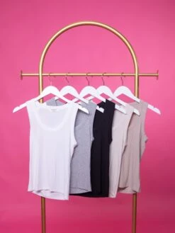 Zenana Scoop Neck Ribbed Tank Top | S - XL