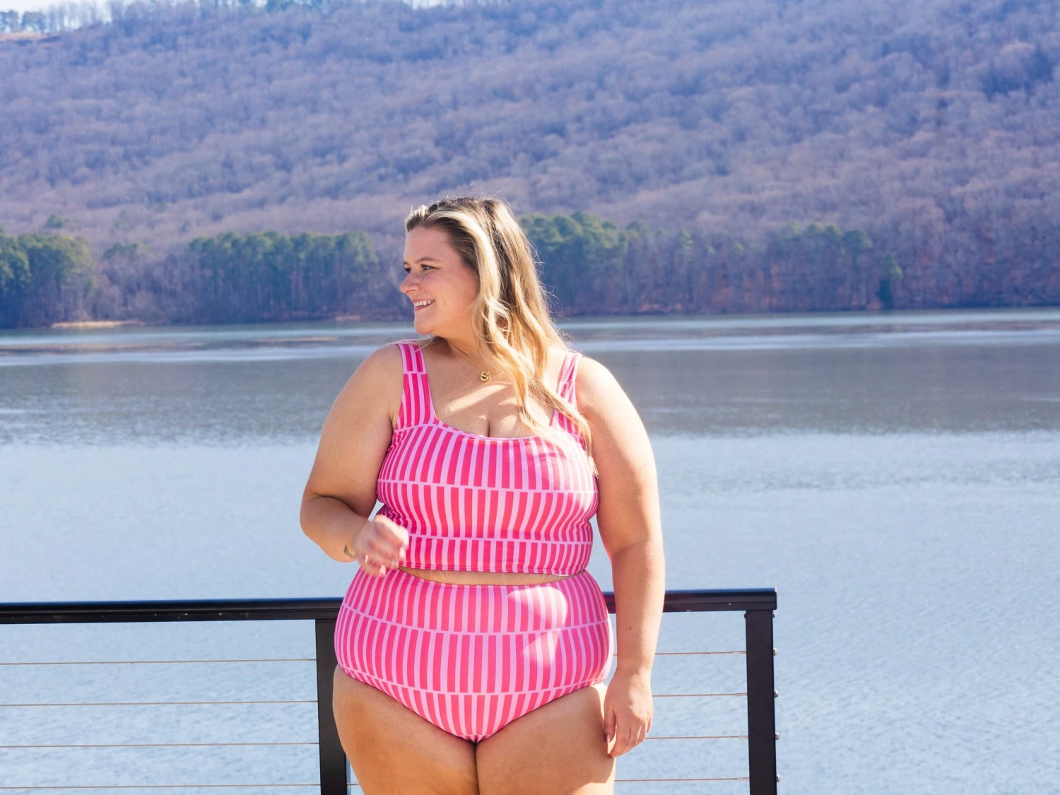 Coral Reef Square Neck Striped Swim Top | S-3X *Final Sale* - Image 3