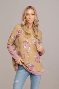 Floral Print Hoodie | S - 3X Sew In Love