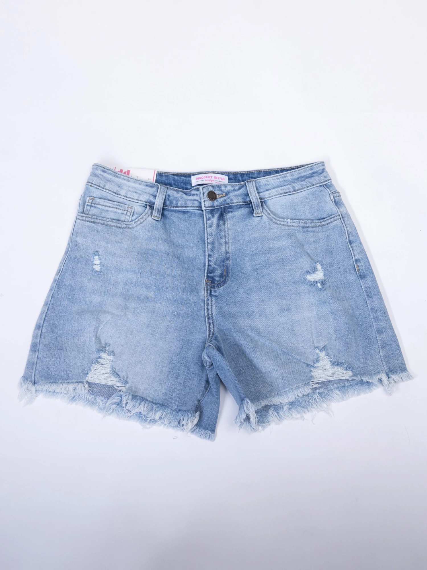 DD Denim Bayside Beauty Shorts- Light Wash | S - 3X