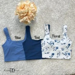 Coral Reef Square Neck Swim Top| S-3XL *Final Sale*