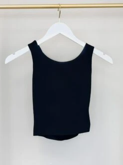 Mono B Strap Back Cropped Top W/ Built-In Sports Bra | S - 3XL SET W/ Sku46825