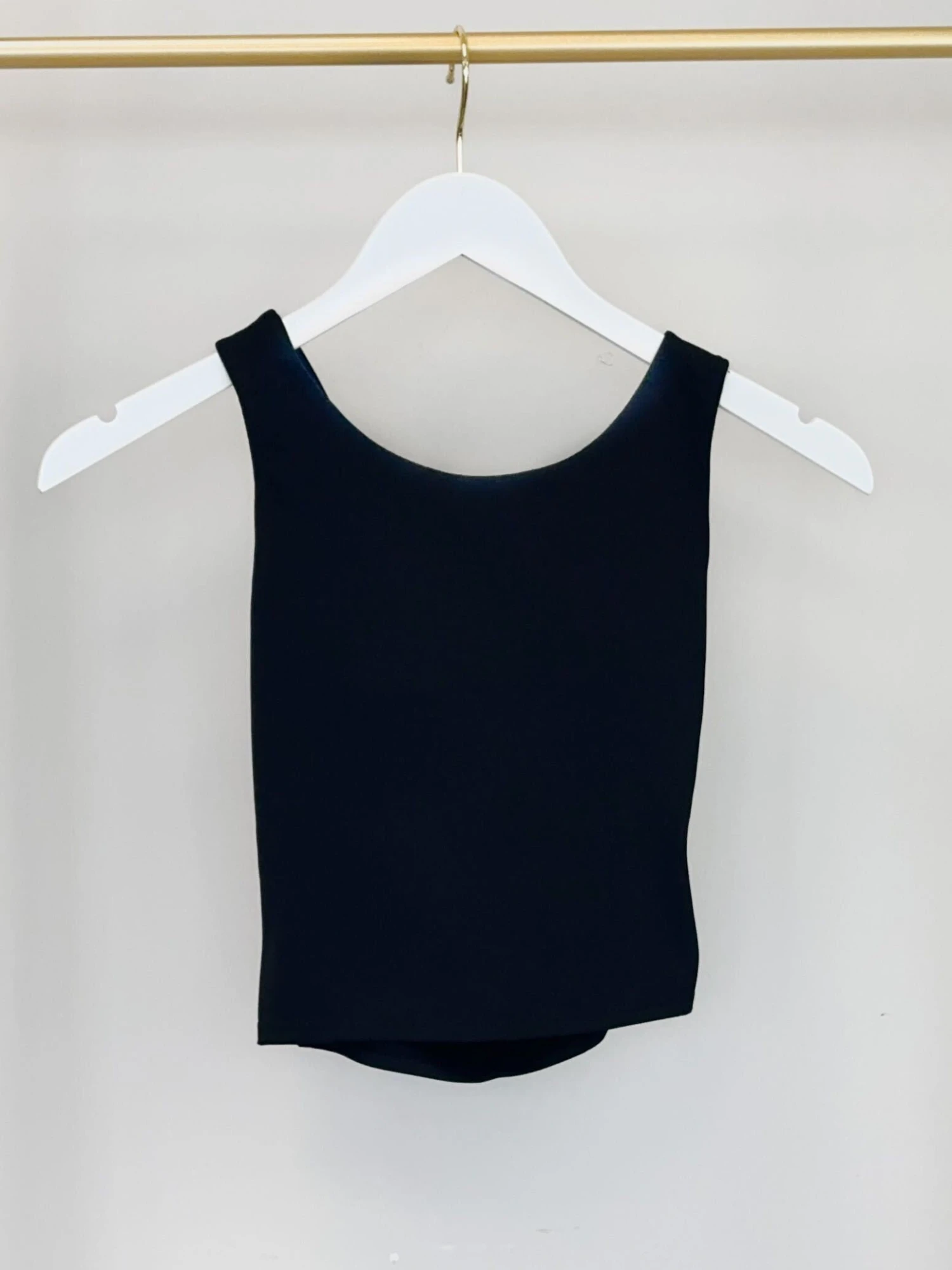 Mono B Strap Back Cropped Top W/ Built-In Sports Bra | S - 3XL SET W/ Sku46825