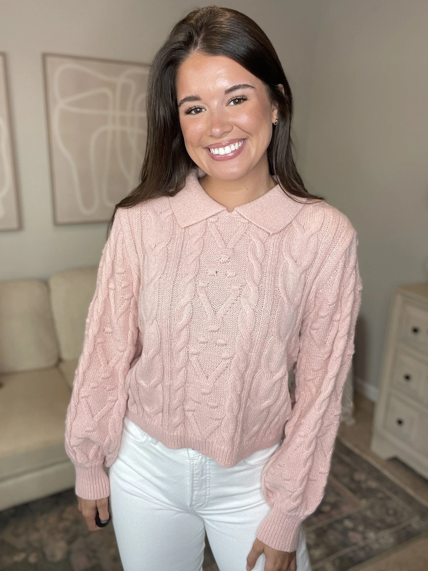 Cable Knit Sweater | S-3X - Image 2