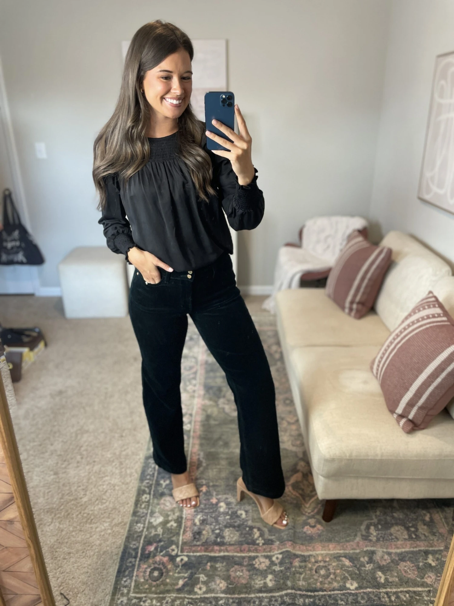 Judy Blue High Waist Overdyed Corduroy Trouser Wide Leg Jeans | 0 - 18 - Image 2