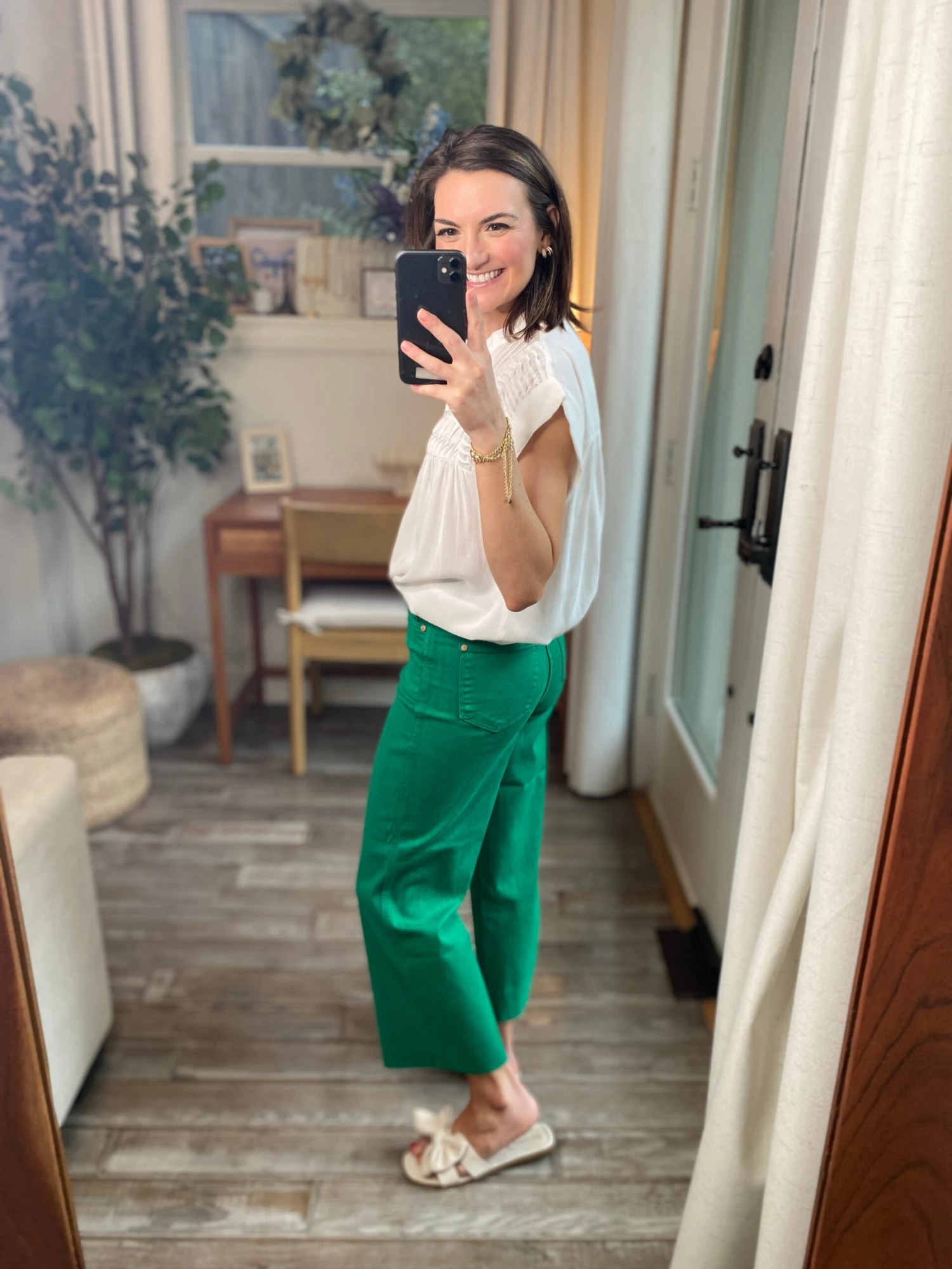 Judy Blue High Waist Garment Dyed Tummy Control Crop Wide Leg Jean | 0 - 24 - Image 3