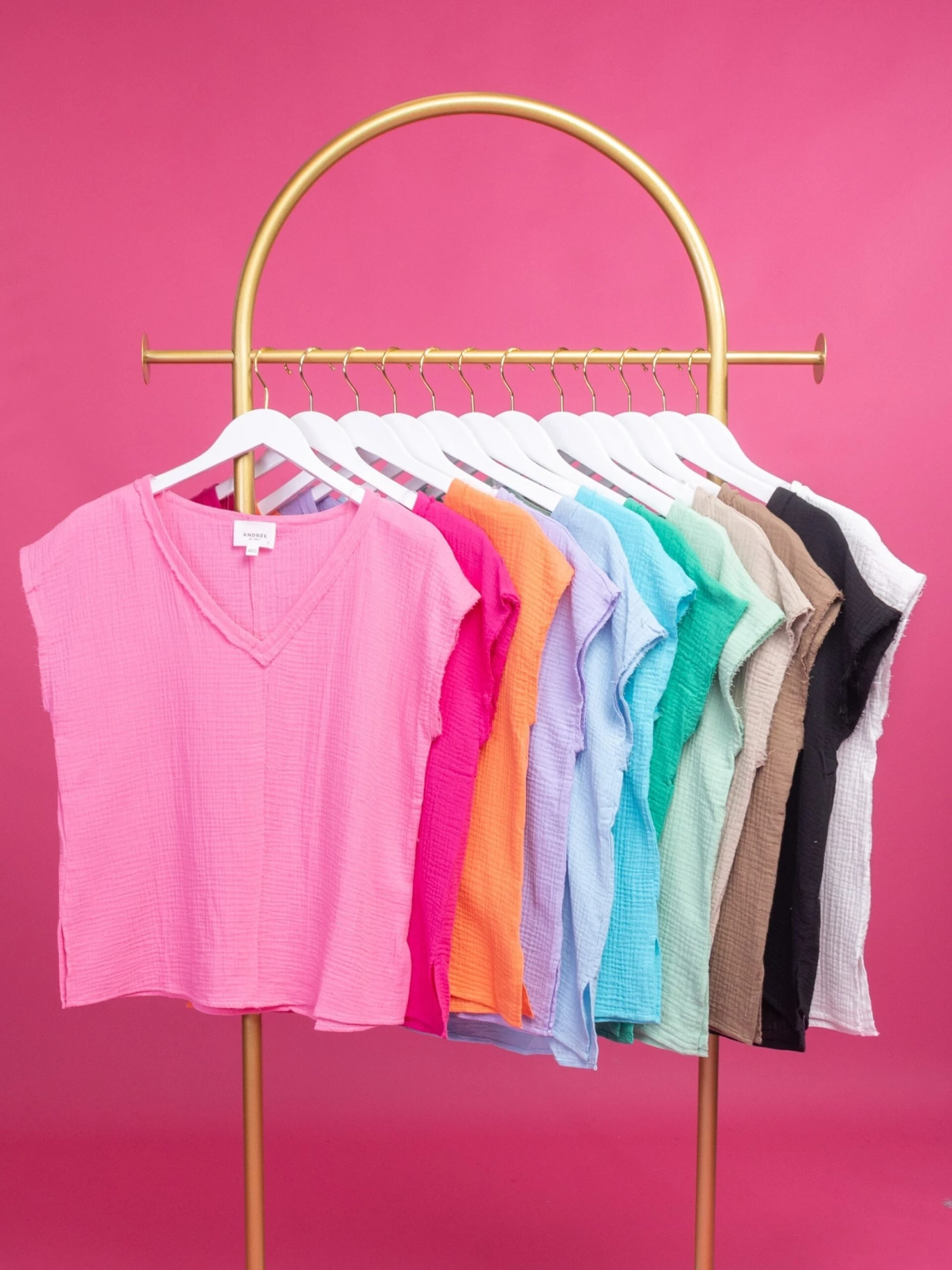 V-Neck Short Sleeve Gauze Top | S - 3XL - Image 10