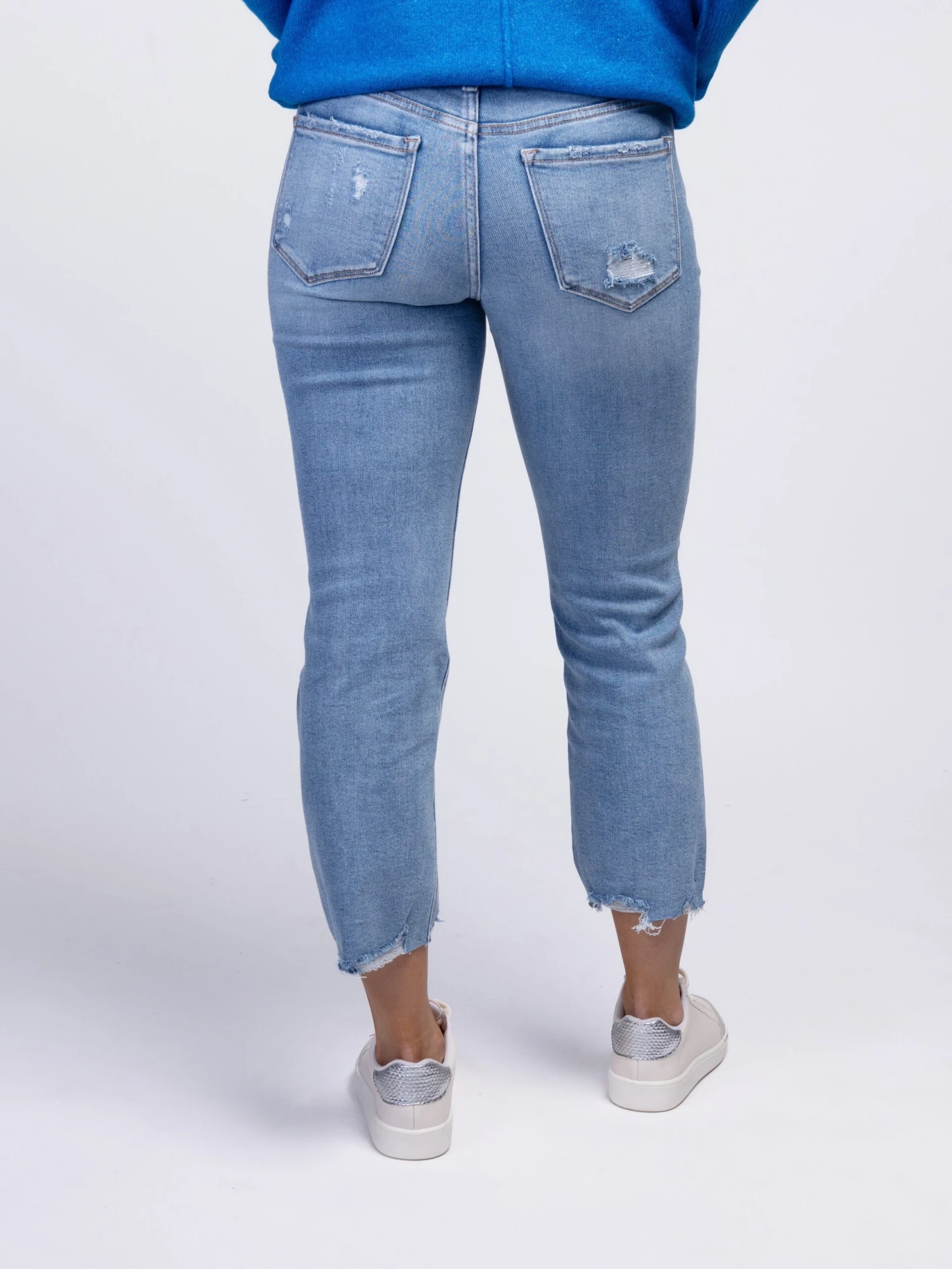 Lovervet Mid Rise Straight Leg Crop Jeans | 0-22 - Image 3