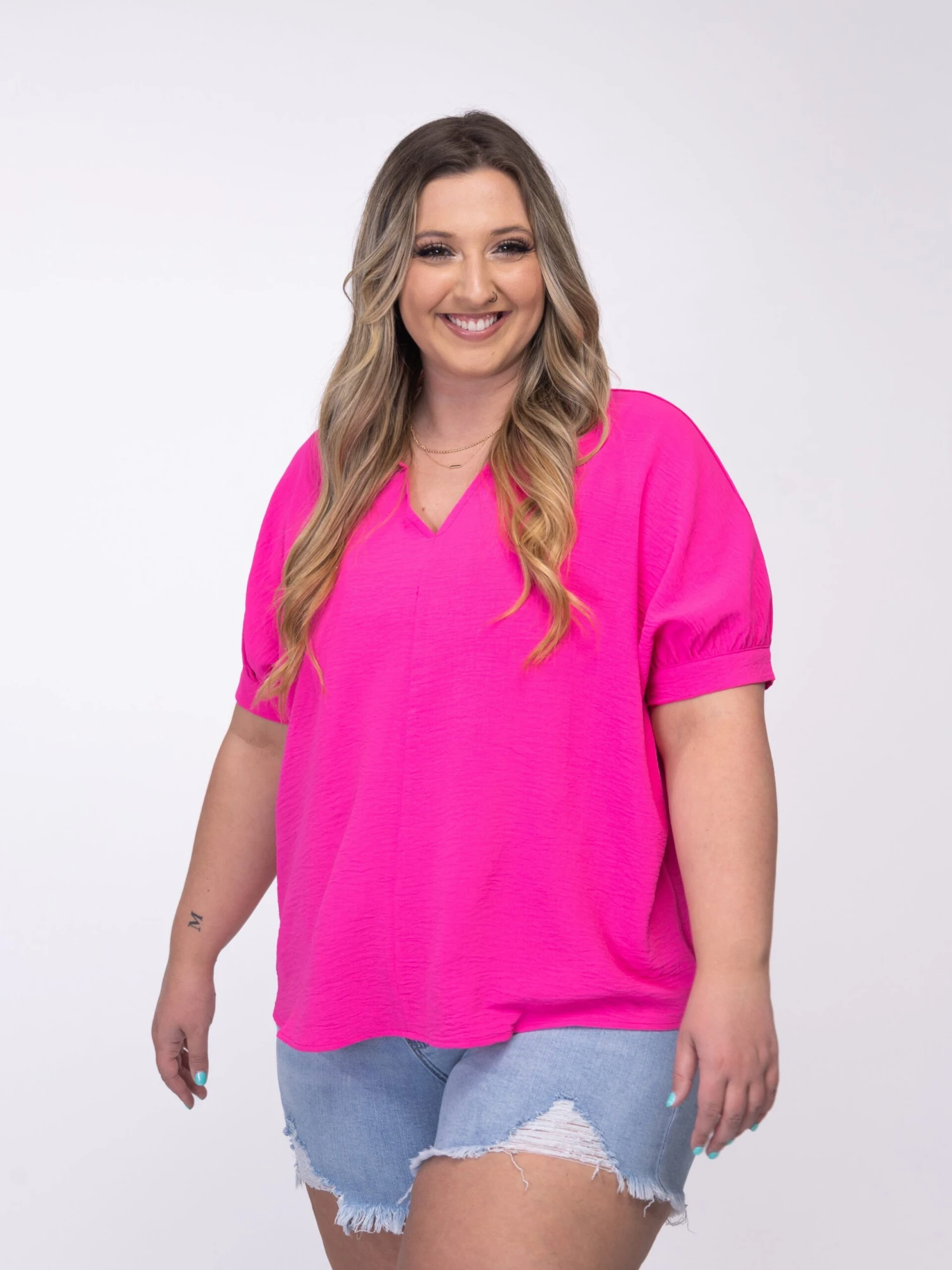 DD Denim Bayside Beauty Shorts- Light Wash | S - 3X - Image 2