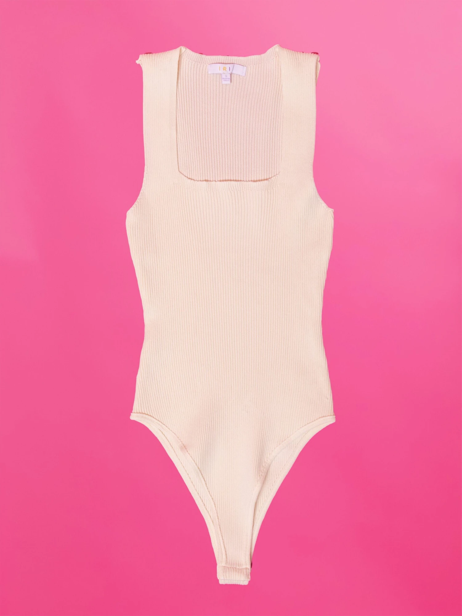 Square Neck Sleeveless Ribbed Bodysuit | S-L *Final Sale*