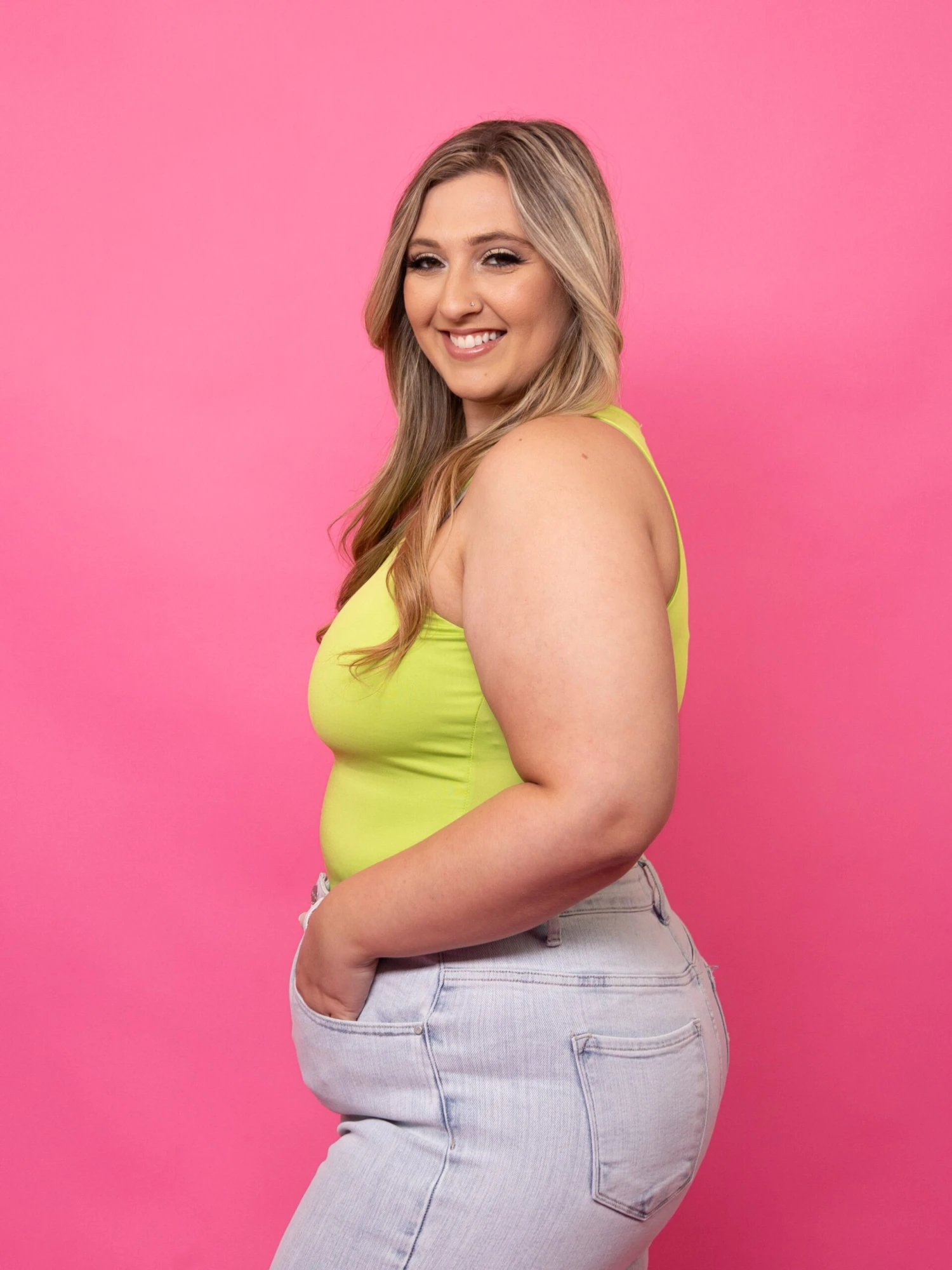 Shades Of Spring Double Layered Sleeveless Bodysuit | S-L *Final Sale* - Image 3