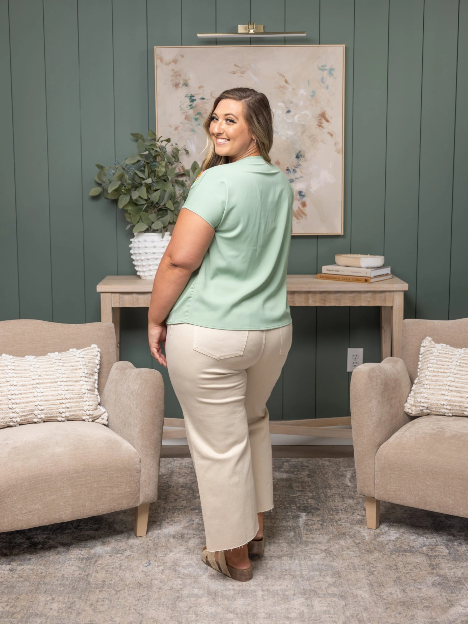 Lovervet High Rise Crop Wide Leg Jeans | 0-22 - Image 3