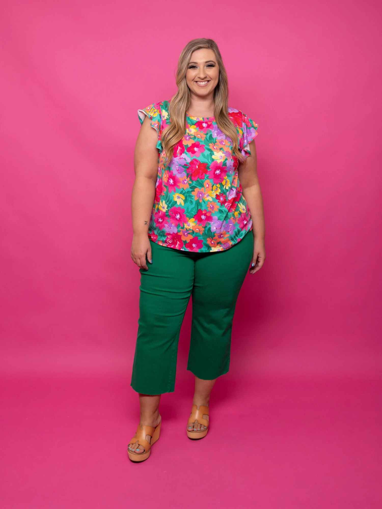 Judy Blue High Waist Garment Dyed Tummy Control Crop Wide Leg Jean | 0 - 24 - Image 2