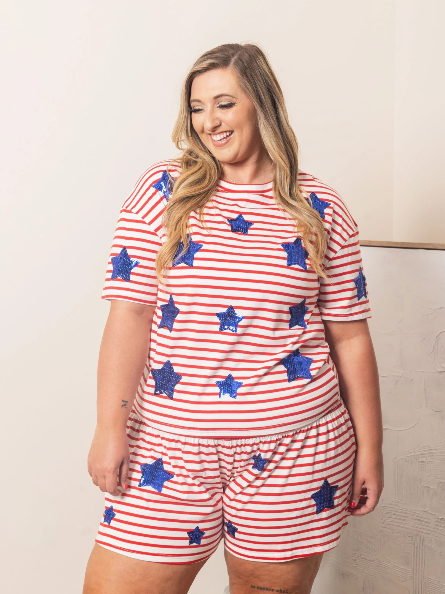 Red, White And Blue Star Top | S - 2XL - Image 3
