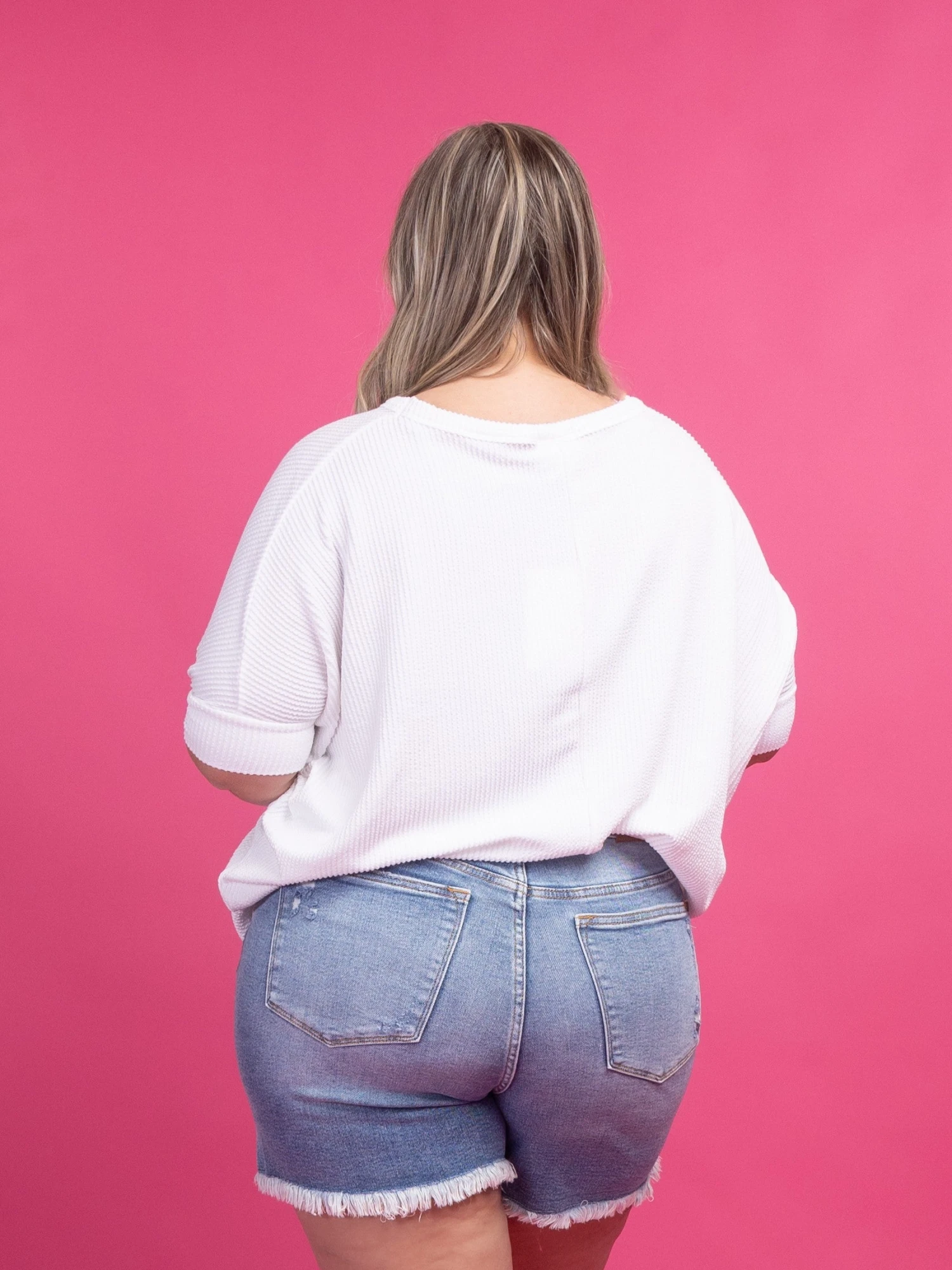 Judy Blue High Waist Magic Destroy Button Fly Cut Off Shorts | S-3X - Image 3